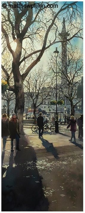 Shadows on Trafalgar Square