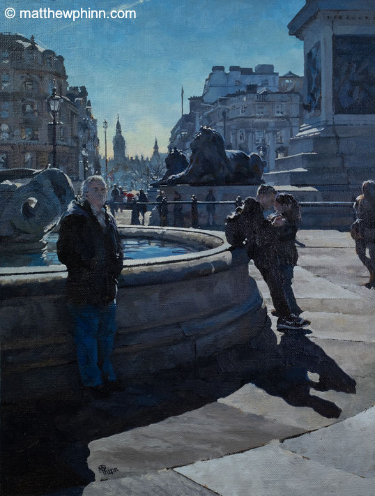 Winter Light, Trafalgar Square